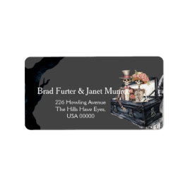 Etiqueta Casamento de Casais esqueléticos