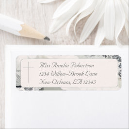 Etiqueta Casamento De Chanfro-Rosa