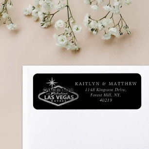Etiqueta Casamento de Destino de Las Vegas