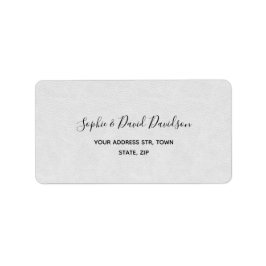 Etiqueta Casamento de Escrita Manual Mínima Moderna