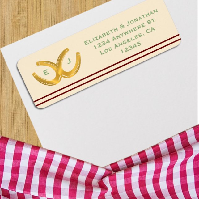 Etiqueta Casamento de ferraduras ocidentais (Criador carregado)