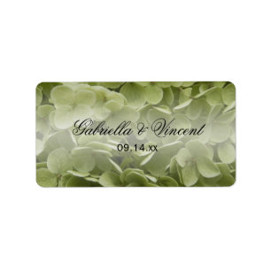 Etiqueta Casamento de Flores Verde Annabelle Hydrangea