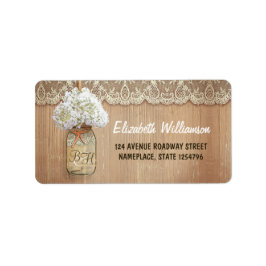 Etiqueta casamento de Hídrangea Branca