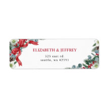 Casamento de Natal de Inverno Floral Botânico