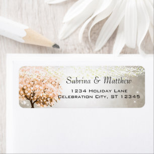 Etiqueta Casamento de Paquy Heart Leaf Tree