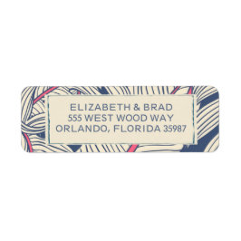 Etiqueta Casamento de Praia da Ilha Havaiana do Vibes Tropi