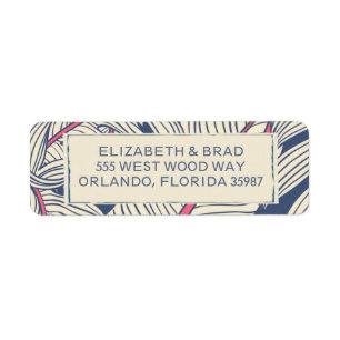 Etiqueta Casamento de Praia da Ilha Havaiana do Vibes Tropi