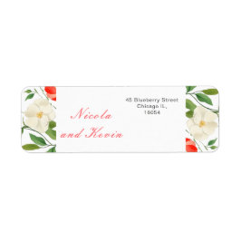 Etiqueta Casamento de primavera de Tulipas e Daffodils