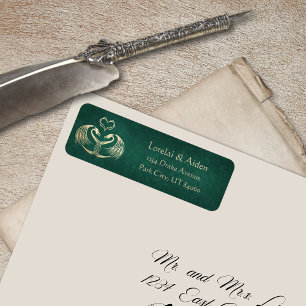 Etiqueta Casamento do Dragão Céltico Viking