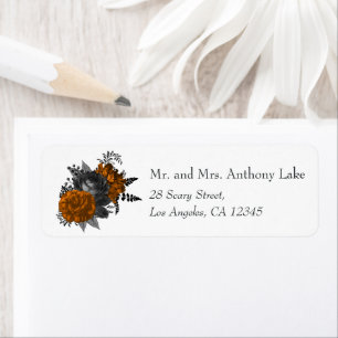 Etiqueta Casamento Dourado com Vintage Burgundy