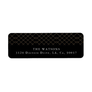 Etiqueta Casamento Dourado de Deco de Geo Geo do Diamond Ne