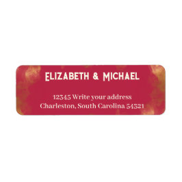 Etiqueta Casamento Dourado Magenta Cor-de-Rosa Cor-de-Obra