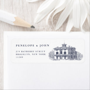 Etiqueta Casamento em Villa Italiana Vintage Elegante - End
