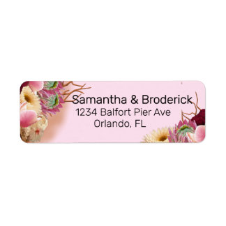 Etiqueta Casamento Encantado de Conto de Fadas Boho Flor Si