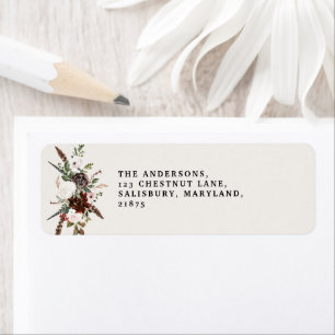 Etiqueta Casamento floral de catedrático