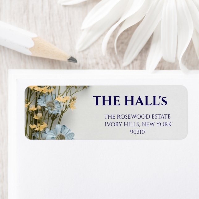 Etiqueta Casamento Floral Elegante (Insitu)