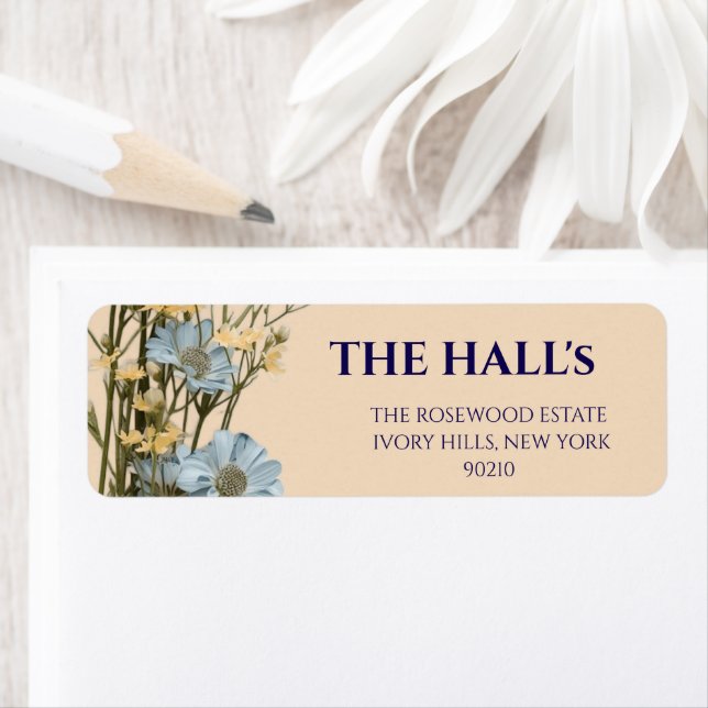 Etiqueta Casamento Floral Elegante (Insitu)