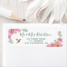 Casamento Floral em Aquarela Verde e Rosa Chic