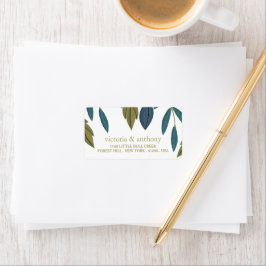 Etiqueta Casamento Floral Rustic Leaf