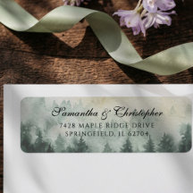 Casamento Floresta de Pinheiros Aquarela
