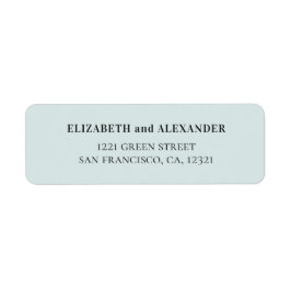 Etiqueta Casamento formal elegante azul. Endereço moderno s