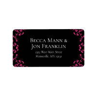 Casamento Gótico Quente-Rosa e Negro