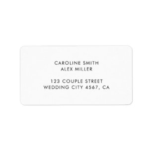 Etiqueta Casamento Mínimo Moderno da Tipografia Arte Deco