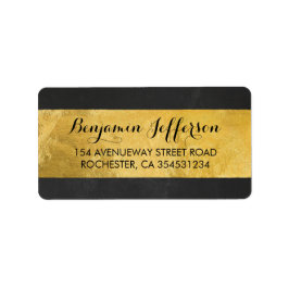 Etiqueta Casamento Moderno Gold Foil