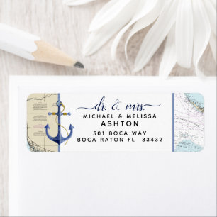 Etiqueta Casamento #Nautical autêntico do #Florida da