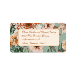 Etiqueta Casamento outono Boho Terracotta Sage