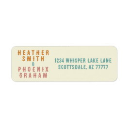 Etiqueta Casamento Personalizado Da Tipografia Negra