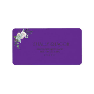 Etiqueta Casamento por Aquarela de inverno