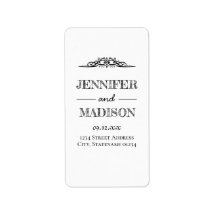 Casamento preto e branco de menta moderna e químic