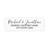 Casamento Preto e Branco de Script Moderno