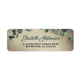 Etiqueta Casamento Russo Eucalyptus Greenery