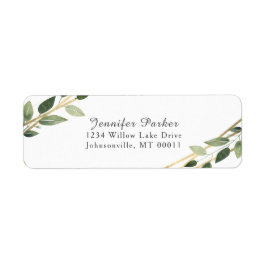 Etiqueta Casamento Russo Geométrico Verde e Dourado