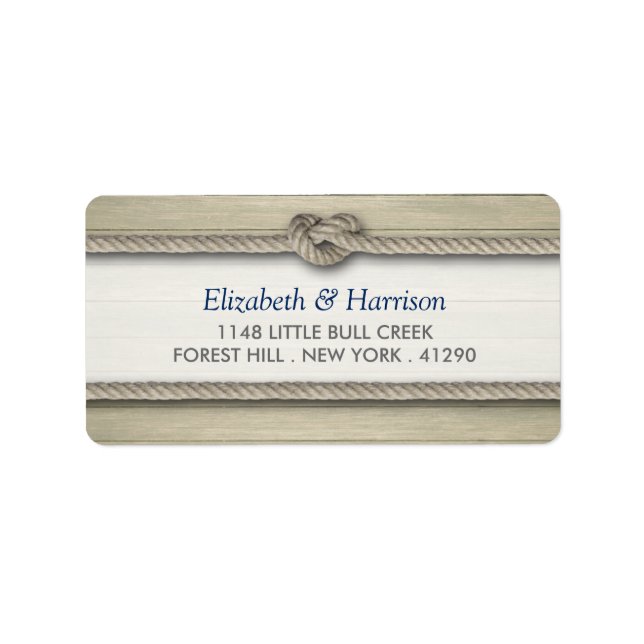 Etiqueta Casamento Rustic Beach de casando (Frente)