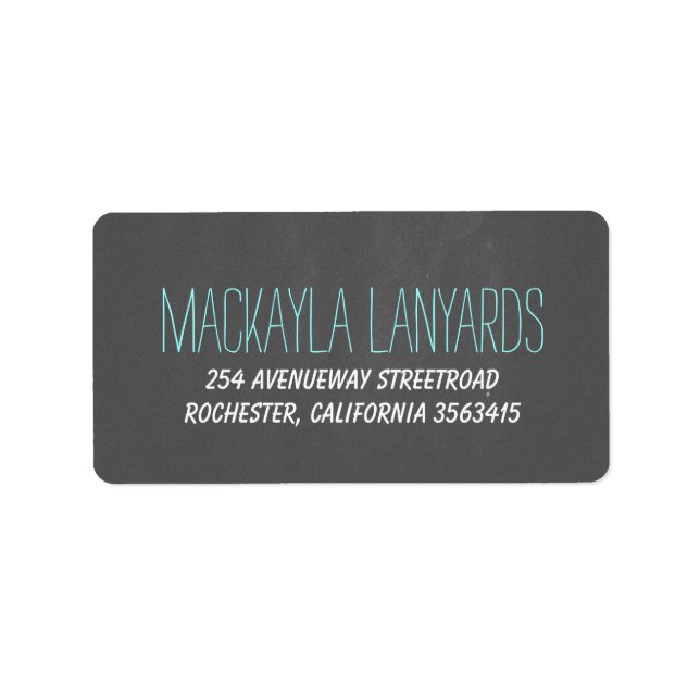 Etiqueta Casamento Rustic Chalkboard (Frente)