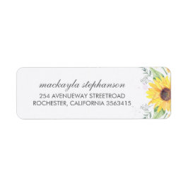 Etiqueta Casamento Rustic Sunflower Country