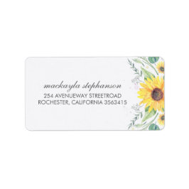 Etiqueta Casamento Rustic Sunflower Country