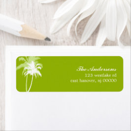 Etiqueta Casamento Tropical Beach de Palm Trees