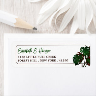 Etiqueta Casamento Tropical de Monstera Beach