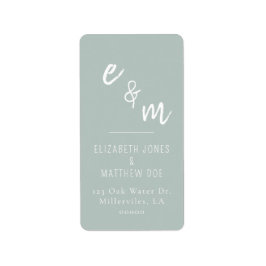 Etiqueta Casamento Verde Chic