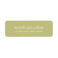 Casamento verde-oliva mínimo personalizado