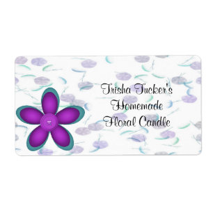 Etiqueta caseiro da vela