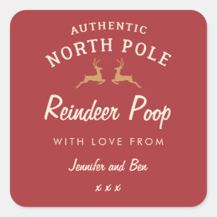 Etiqueta caseiro engraçada vermelha do tombadilho