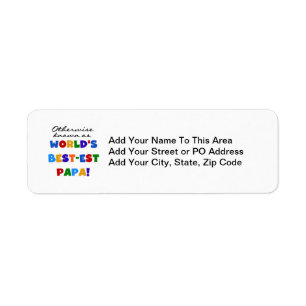 Etiqueta Caso contrário, Camisetas e presentes do melhor pa