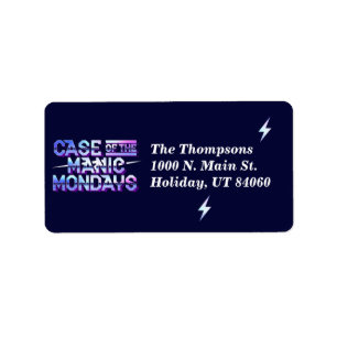Etiqueta Caso dos Manic Mondays / Return Address Labels