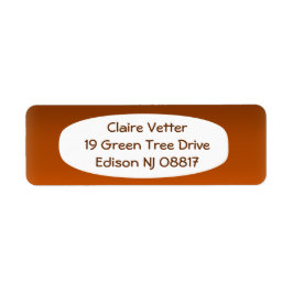 Etiqueta Castanho para Fade Laranja