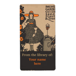 Etiqueta Catálogo e livraria do jardim de vinagre